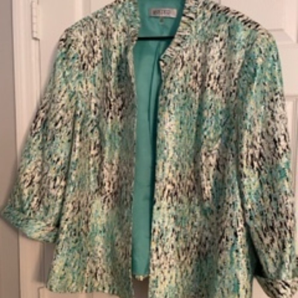 Kasper		24w	print lined jacket black/blue/yellow/white